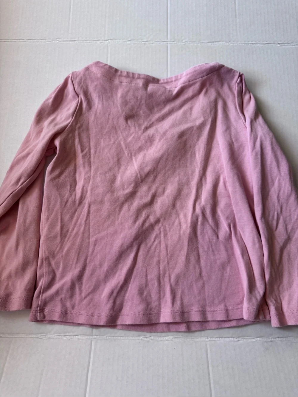 Gymboree Pink Long Sleeve Top with Purse Appliqué